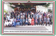 Stakeholders at the Cholera Stakeholders meeting in Nairobi who  called for a stop to cholera