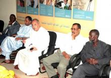 03 dr. drave mamadou hss au fond suivi du dr. khalef ivd du dr. baptiste wr du dr. elhadj abdellahi onusida et de mr. lemlih phe