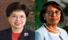 La Directrice générale de l’OMS, Dr Margaret CHAN, et la Directrice régionale de l’OMS pour l’Afrique, Dr Matshidiso MOETI