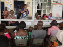 Event marking the launch of the campaign at Ross Road in Freetown