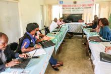 Members of the District Epidemic  Committee reporting about past cholera control activities on 19 January 2018