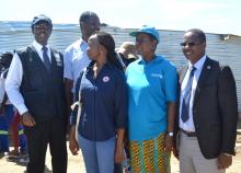 WHO Representative Dr Charles Sagoe-Moses, Honorable Minister of Health and Social Services Dr Benhard Haufiku, UNICEF Representative Ms Rachel Odette, UNAIDS Country Director Dr Barihuta Tharcisse and the Secretary General of the Red Cross Ms Naemi Heita