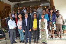 Collaborative effort - MOH, WHO and UNICEF in a group picture with MNTE survey consultants after the debrief in Nairobi