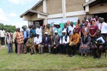 The high level Preparedness Team, the top leadership and partners working in Maridi state posing for a group photo after the rally