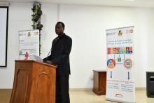 Mr Ibrahim Sambuli, UNFPA Representative to Eritrea making a statement