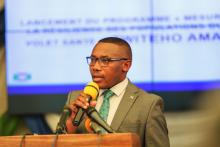 Le Ministre Thaddée Ndikumana lors de son discours pour le lancement du Programme « Twiteho amagara »