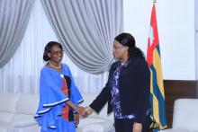 Dr Moeti en audience chez la Présidente de l'Assemblée Nationale du Togo