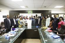 Group photograph of participants at the Press briefing in commemoration the World Patient Safety Day