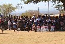 School children who attended the event