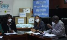 Germany donates 924 000 surgical face masks to WHO for the support to Ministry of Health COVID-19 response work in Zambia