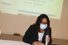 Deputy WHO Representative in Ethiopia Dr Rose-Mary Dlamini addresses participants at the opening of the CMR training in Addis Ababa, January 2022