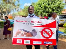 Collection of Tobacco Butts in the market in Entebbe Municipality of Uganda