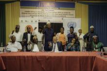 Mr. Ted Chaiban with the faith leaders in Dodoma