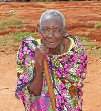 Dame Cécile,  âgée de 85 ans.