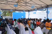 Part of the audience at the Bomi Oxygen plant launch 