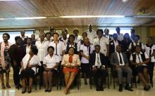 Group Photo: With the Deputy Minister and WHO Representative and team from the Windhoek Central Hospital