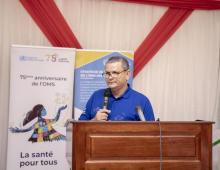 Lors de l'allocution de Dr Crespin Xavier, Représentant de l'OMS au Burundi.