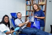 Blood drive at WHO Mauritius to mark WHO 75th Anniversary - 16 June 2023