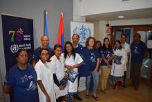 Blood drive at WHO Mauritius to mark WHO 75th Anniversary - 16 June 2023