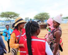 UN Namibia joint visit to the Epandulo Informal Settlement in Windhoek as part of the Social Transformation Pillar 