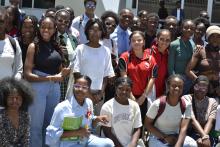 Students from schools in Windhoek and Osire Refugee camp received training on how to conduct business during Model UN 