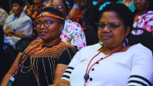 Participants listening attentively at the SAPHC 2023 aimed to reinvigorate the nation's commitment to the Primary Health Care (PHC) approach, emphasizing its significance in achieving Universal Health Coverage (UHC) within the framework of the National Health Insurance (NHI) dispensation.