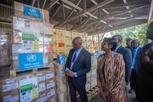 Minister Health and Child Care Minister Dr Douglas Mombeshora, WHO Regional Director for Africa Dr Matshidiso Moeti, WHO Representative to Zimbabwe Professor Jean-Marie Dangou