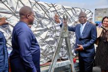 Réception des vaccins sur le tarmac de l’aéroport international Félix Houphouët-Boigny d’Abidjan