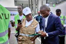 Réception des vaccins sur le tarmac de l’aéroport international Félix Houphouët-Boigny d’Abidjan