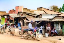 A boda boda rider in Kassanda district