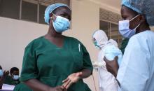 Medical personnel at an Ebola ETU