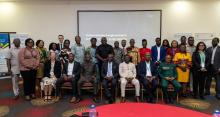 Group picture of researchers and heads of agencies