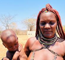 Vakahoka Matundu of Otjerunda village mother of a two-year boy who is recovering from malnutrition 