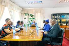 Dr. Innocent Nuwagira, WHO Lesotho Representative presents his credentials to the Minister of Foreign Affairs and International Relations