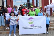 Participants at the World Cancer Day Walk