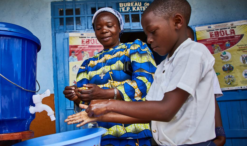 Good handwashing habits for good health in the Democratic Republic of the Congo