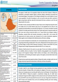 Country Cooperation Strategy at a glance: Ethiopia