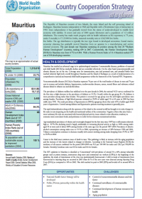 Country Cooperation Strategy at a glance: Mauritius 