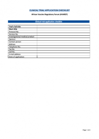 AVAREF GUIDELINES - Tools for Processing Clinical Trial Applications by Ethics Committees and National Regulatory Authorities in Africa