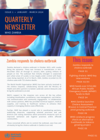 WHO Zambia Quarter One Newsletter (Jan - Mar 2024)