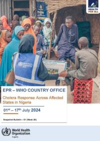 WHO Nigeria  Cholera Snapshot Bulletin (Week 28)